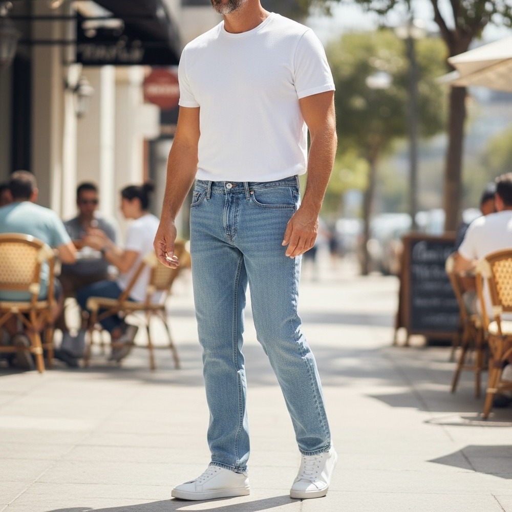 Levi Strauss 505 Mens Jeans Classic Timeless Light‎ Wash Straight Fit Size 32x30